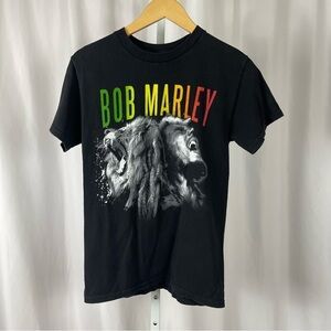 Zion Bob Marley Small Graphic Print Shirt Band Music Reggae Lion Roar